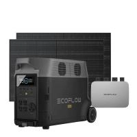 Комплект DELTA Pro + микроинвертор 600 Вт + 2 жесткие солнечные панели 400 Вт