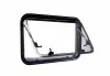 MobileComfort WE5035R, Окно для автодома, стекло - акрил двуслойный, металлическая рама со сквозным креплением, рулонная шторка+маскитка