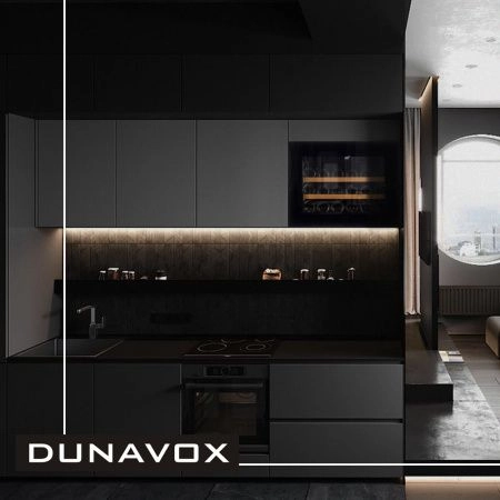 Купить встраиваемый винный шкаф Dunavox DAV-18.46B.TO
