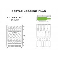 Купить встраиваемый винный шкаф Dunavox DX-53.130SDSK/DP