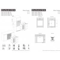 Купить встраиваемый винный шкаф Dunavox DAV-32.81DSS.TO