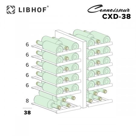 Купить встраиваемый винный шкаф Libhof Connoisseur CXD-38 white