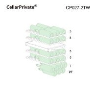 Купить встраиваемый винный шкаф CellarPrivate винный шкаф встраиваемый, двухзонный на 27 бутылок (CP027-2TW)
