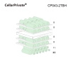 Купить встраиваемый винный шкаф CellarPrivate винный шкаф встраиваемый, двухзонный на 43 бутылки (CP043-2TBH) чёрный со скрытой ручкой
