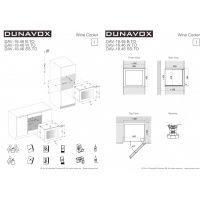Купить встраиваемый винный шкаф Dunavox DAV-18.46W.TO