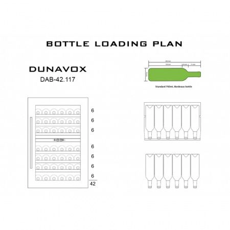 Купить встраиваемый винный шкаф Dunavox DAB-42.117DSS