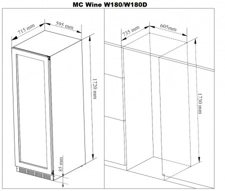 Купить MC Wine W180B