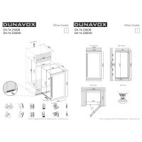 Купить отдельностоящий винный шкаф Dunavox DX-74.230DW