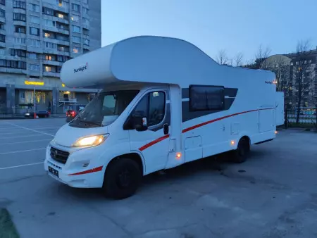 Аренда автодома Sunlight A70 на базе Fiat Ducato (2020 г.)