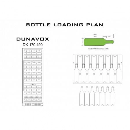 Купить встраиваемый винный шкаф Dunavox DX-170.490STSK