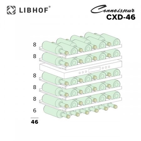 Купить встраиваемый винный шкаф Libhof Connoisseur CXD-46 white