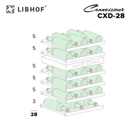 Купить встраиваемый винный шкаф Libhof Connoisseur CXD-28 white