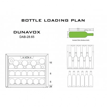 Купить встраиваемый винный шкаф Dunavox DAB-28.65B