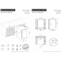 Купить встраиваемый винный шкаф Dunavox DAU-46.145DB