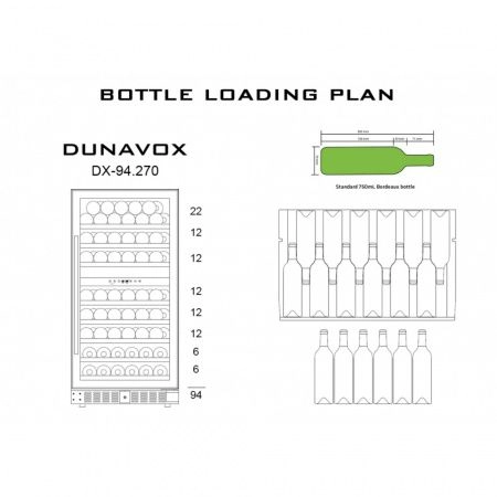 Купить встраиваемый винный шкаф Dunavox DX-94.270SDSK