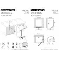 Купить встраиваемый винный шкаф Dunavox DX-53.130SDSK/DP