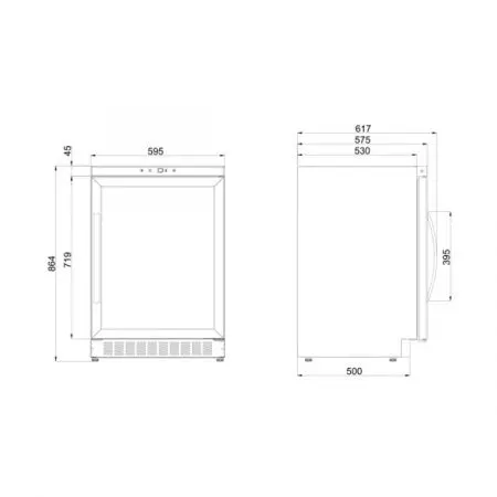 Купить встраиваемый винный шкаф Dometic B68G Basic