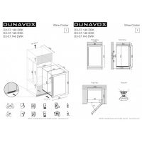 Купить отдельностоящий винный шкаф Dunavox DX-57.146DSK