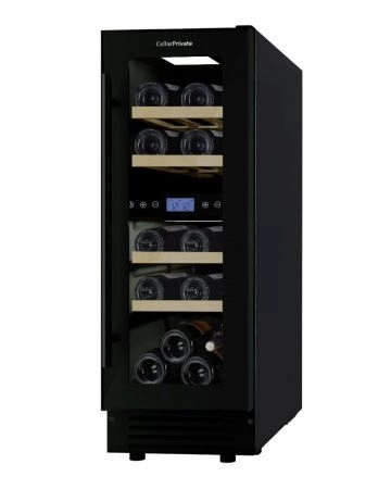 Купить встраиваемый винный шкаф Cellar Private CP017-2TB чёрный