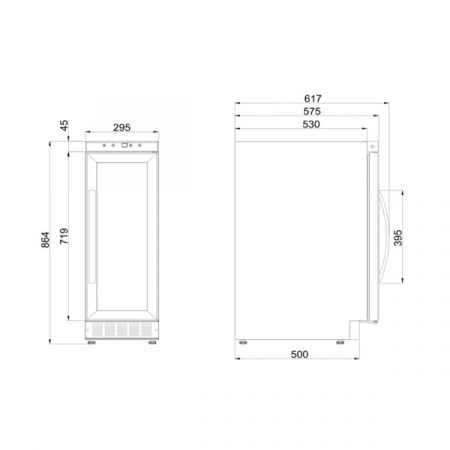Купить встраиваемый винный шкаф Dometic B29G Basic