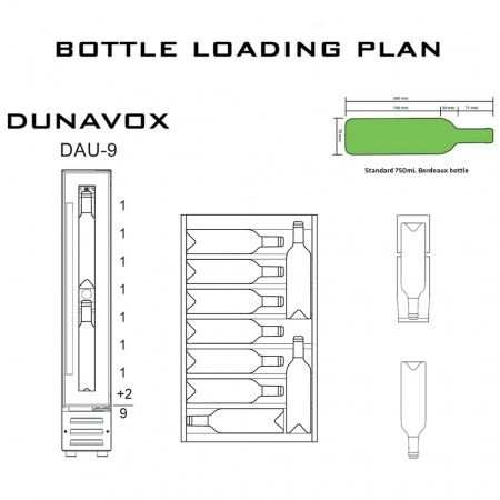 Купить встраиваемый винный шкаф Dunavox DAU-9.22SS
