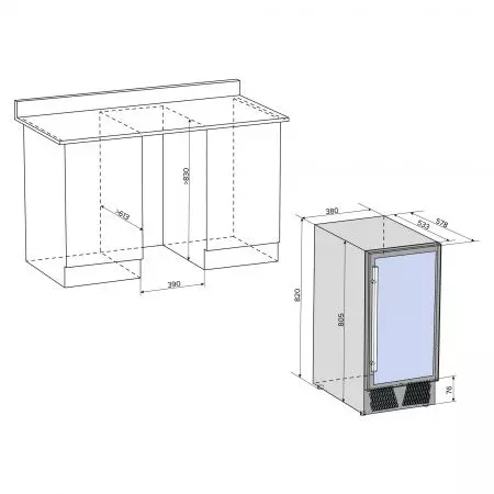 Купить встраиваемый винный шкаф Libhof Connoisseur CXD-28 white