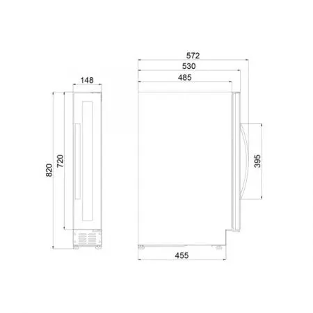 Купить встраиваемый винный шкаф Dometic E7FG Elegance